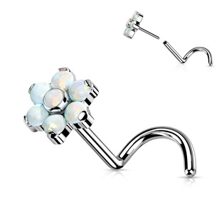 PUSH IN piercing do nosu TITAN, 0,8 x 6 mm - TIT1180