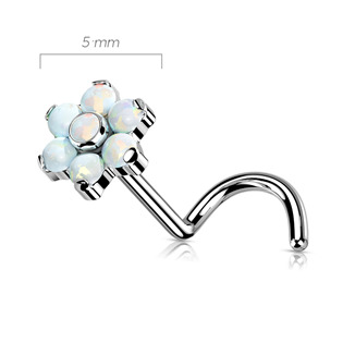 TIT1180 PUSH IN piercing do nosu TITAN, 0,8 x 6 mm