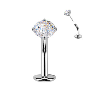 Levně Obrácený PUSH IN piercingu do pupíku TITAN - TIT1621-C