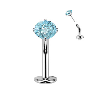 Levně Obrácený PUSH IN piercingu do pupíku TITAN - TIT1621-Q