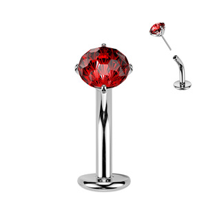 Levně Obrácený PUSH IN piercingu do pupíku TITAN - TIT1621-R