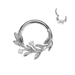Levně Piercing segment kruh větvička TITAN, 1,2 x 8 mm - TIT1635-1208