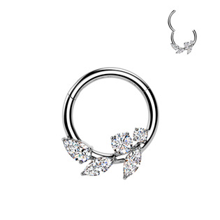 Levně Ocelový piercing - segment kruh - SG128-1208
