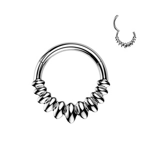 Levně Ocelový piercing - segment kruh - SG134-1208