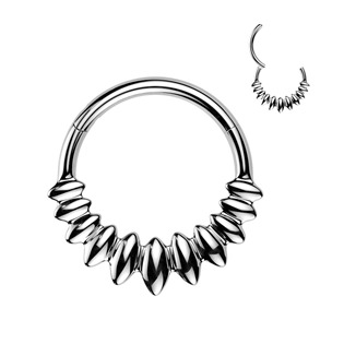 Levně Ocelový piercing - segment kruh - SG134-1210