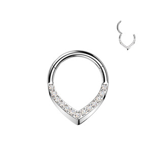 Levně Piercing segment kruh špičatý TITAN - TIT1603-1208