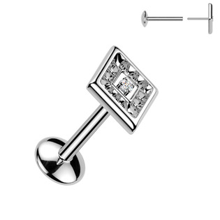 Levně Piercing do brady - PUSH IN labreta TITAN - TIT1661