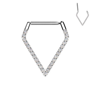 Piercing segment podkova špičatá TITAN - TIT1613
