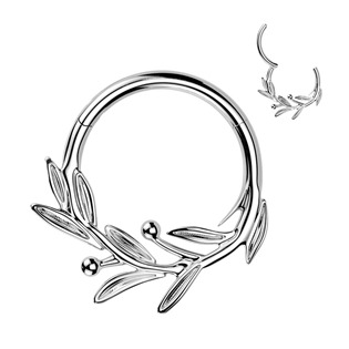 Levně Piercing segment kruh větvička TITAN - TIT1618-1208