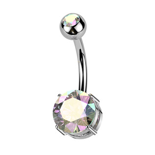 Levně Piercing do pupíku - TITAN, barva: duhová - TIT1604-AB