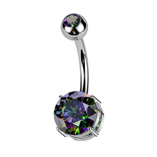 Levně Piercing do pupíku - TITAN, barva: Vitrail Medium - TIT1604VM
