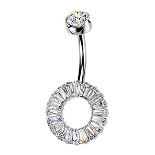 Levně Piercing do pupíku kolečko - TITtin2AN - TIT1615