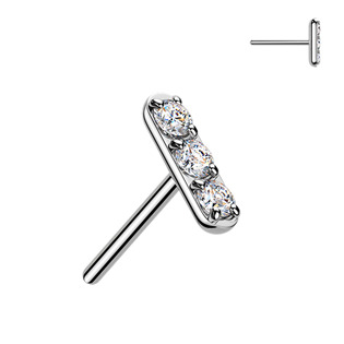 Levně Ozdobná část k PUSH IN piercingu TITAN - TIT1657