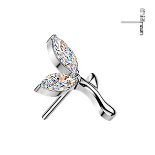 Levně Ozdobná část k PUSH IN piercingu TITAN - TIT1677