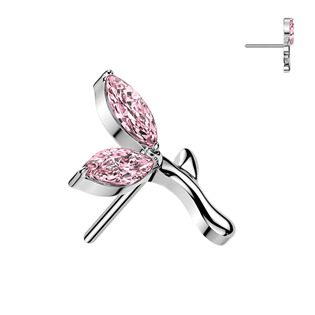 Levně Ozdobná část k PUSH IN piercingu TITAN - TIT1678