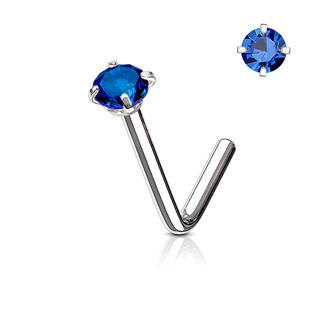 Levně Zahnutý piercing do nosu - N0173-B