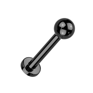 Levně Piercing do brady - labreta černá - LB1139-1208