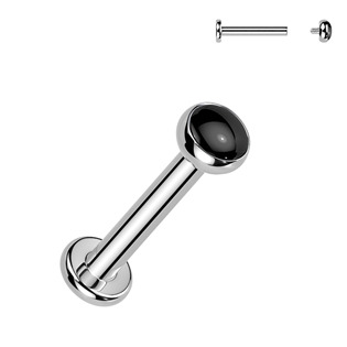 Levně Piercing do brady - labreta Onyx TITAN - TIT1704-1206