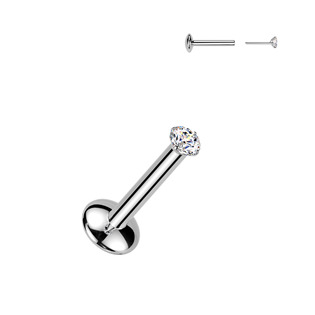 Piercing do brady - PUSH IN labreta TITAN Moissanit 0.03ct (2mm) - TM018