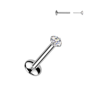 Piercing do brady - PUSH IN labreta TITAN Moissanit 0.06ct (2,5mm) - TM019