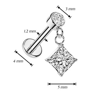 LB1145 Piercing do ucha - labreta