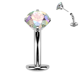 Levně Obrácený PUSH IN piercingu do pupíku TITAN - TIT1711-AB