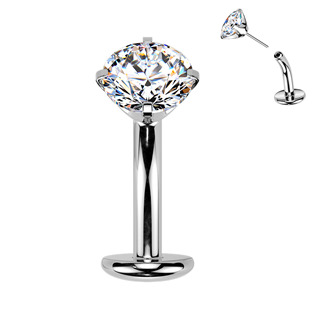 Levně Obrácený PUSH IN piercingu do pupíku TITAN - TIT1711-C