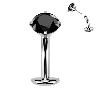 Levně Obrácený PUSH IN piercingu do pupíku TITAN - TIT1711-K
