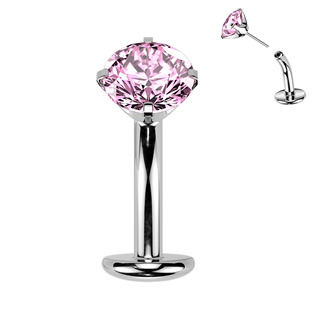 Levně Obrácený PUSH IN piercingu do pupíku TITAN - TIT1711-P