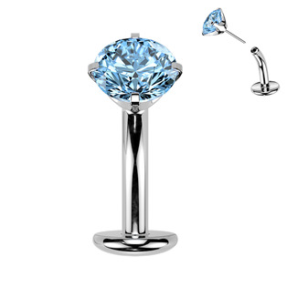 Levně Obrácený PUSH IN piercingu do pupíku TITAN - TIT1711-Q