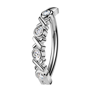 Levně Piercing do pupíku se štítem - WP0105