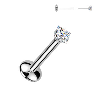 Piercing do brady - PUSH IN labreta TITAN Moissanit 0.18ct - TM013
