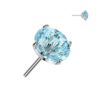 Levně Náhradní kamínek k PUSH IN piercingu TITAN - TIT1687-Q