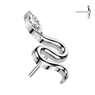 Levně Ozdobná část k PUSH IN piercingu TITAN - TIT1700-C