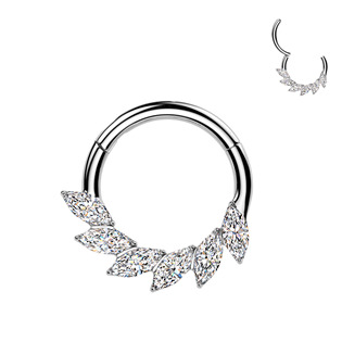 Levně Segment kruh - septum / helix / cartilage / tragus piercing TITAN - TIT1706-1208