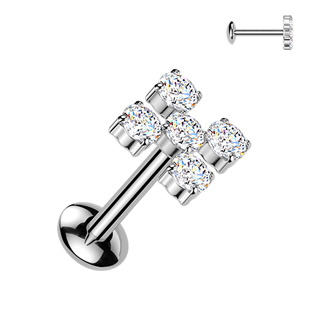 Levně Piercing do brady - labreta TITAN - TIT1623-1206