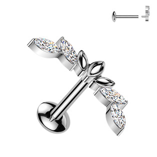 Levně Piercing do brady - labreta TITAN - TIT1622-1206