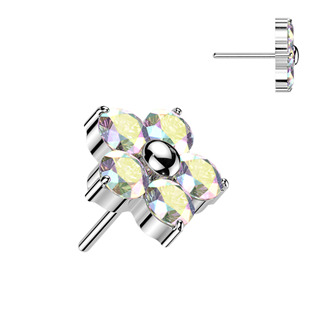 Levně Ozdobná část k PUSH IN piercingu TITAN - TIT1652-AB