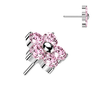 Levně Ozdobná část k PUSH IN piercingu TITAN - TIT1652-P