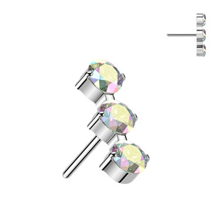 Levně Ozdobná část k PUSH IN piercingu TITAN - TIT1698-AB