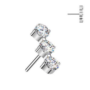 Levně Ozdobná část k PUSH IN piercingu TITAN - TIT1698-C