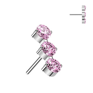 Levně Ozdobná část k PUSH IN piercingu TITAN - TIT1698-P
