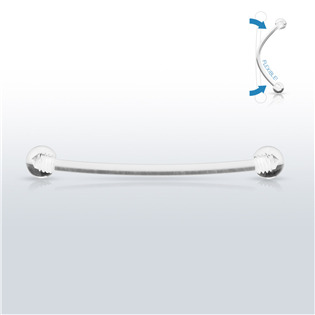 Piercing do jazyka BioFlex, 1,2 x 16 mm - PJ01214-12