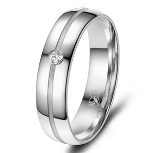 Levně MARRYA® Dámský snubní prsten Stříbro AG925 - velikost 48 - SI-16D-48