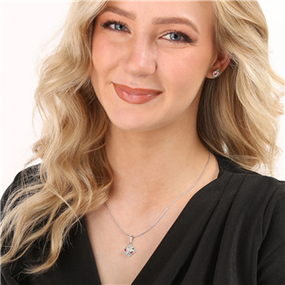 EG2243-CHR Sada šperků s krystaly Swarovski, Chrysolite
