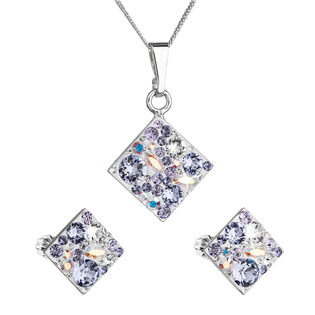 EG2243-VI Sada šperků s krystaly Swarovski, Violet