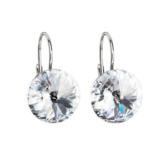 EVOLUTION GROUP CZ Stříbrné náušnice s krystaly Crystals from Swarovski® Crystal - 31106.1 Crystal
