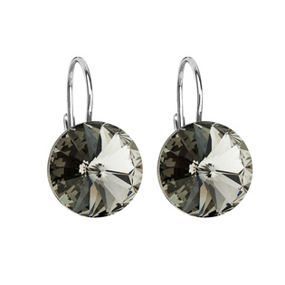 Levně EVOLUTION GROUP CZ Stříbrné náušnice s krystaly Crystals from Swarovski® Back Diamond - 31106.3 Back Diamond
