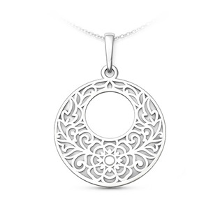 Auronitens Sttříbrný přívěsek mandala v kruhu - PA1733