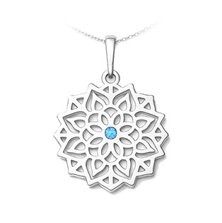 Auronitens Stříbrný přívěsek mandala - PA1259